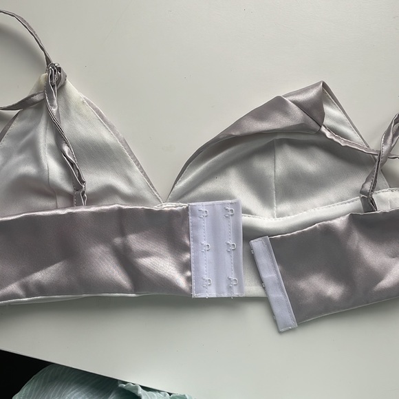 Silk bralette top. - Picture 2 of 2